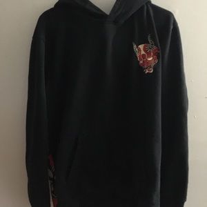 urban society devil embroidered hoodie